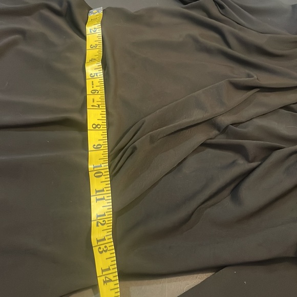 H & M Black Wrap front, peplum Top, Lpng Sleeve, V neck, Medium - Picture 8 of 9